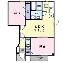 田井ノ瀬駅 徒歩27分 1階の物件間取画像